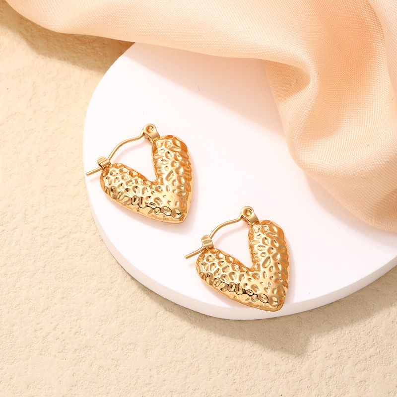 Golden Heart Earrings