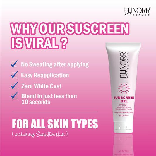 Elinorr Beauty Sunscreen Gel SPF 50 PA++++